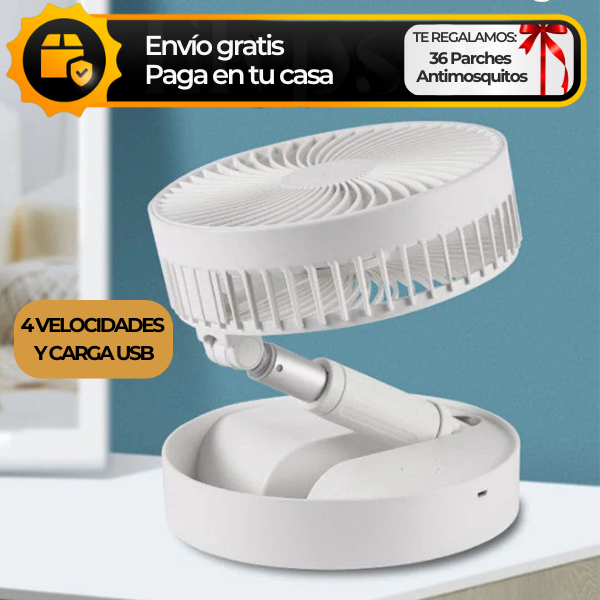 Ventilador Plegable VentyFan™ (+ Regalo 36x Parches Antimosquitos)