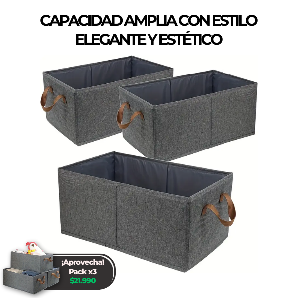x3 Caja de Almacenamiento OrganizaBox®