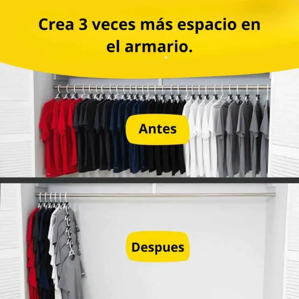 x18 Ganchos maximizador de colgador de ropa MaxiPlus®