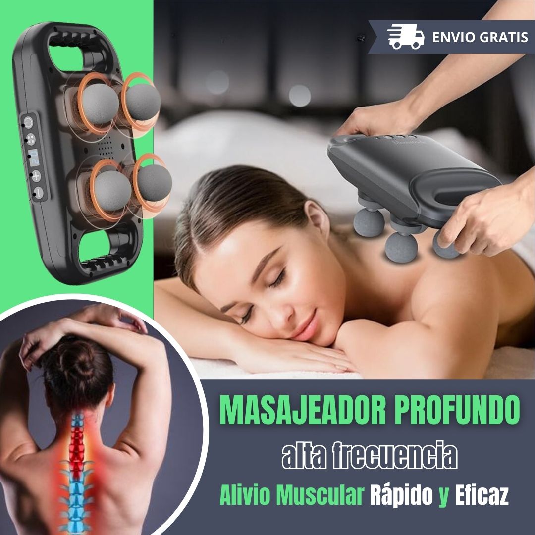 Masajeador Muscular 4 Cabezales