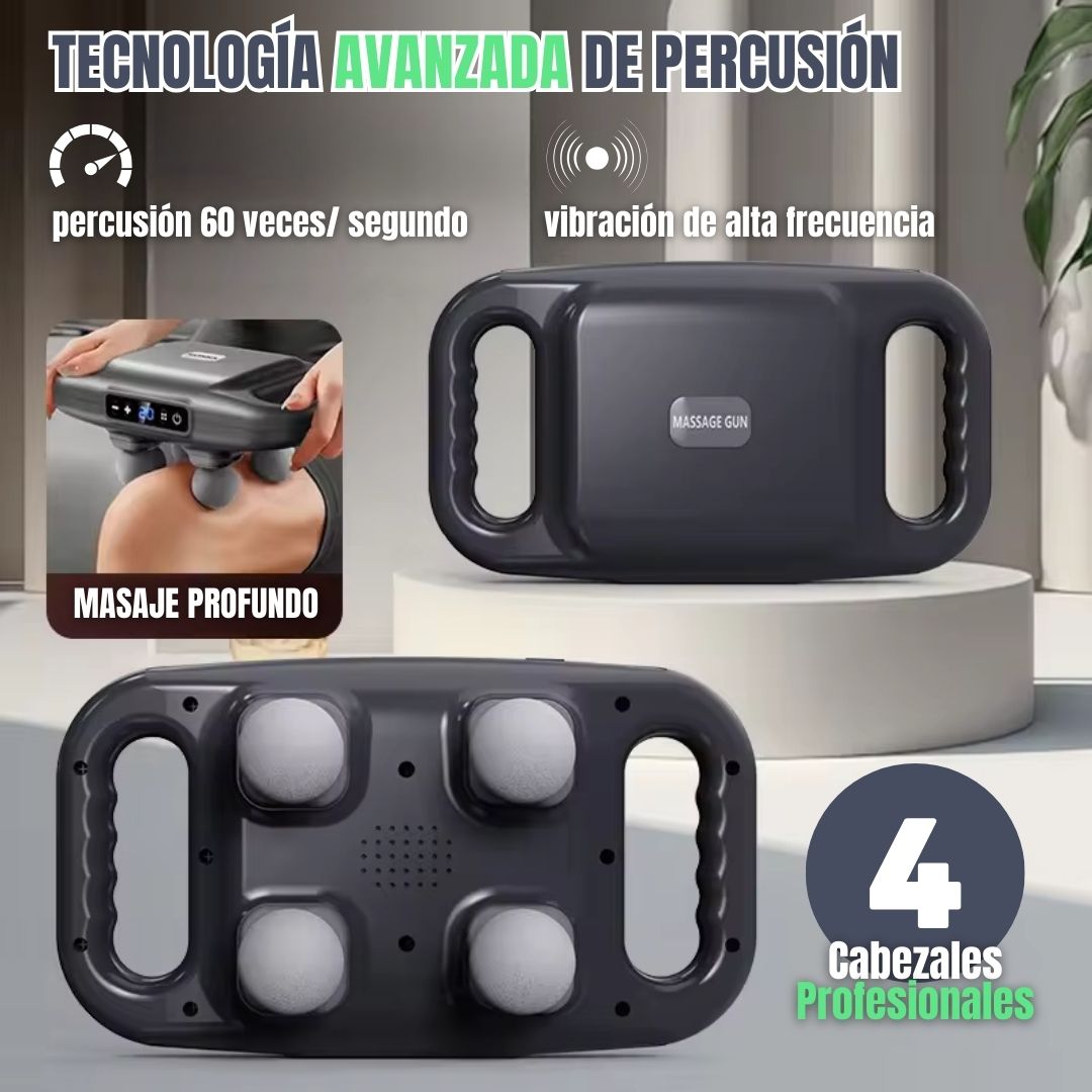 Masajeador Muscular 4 Cabezales