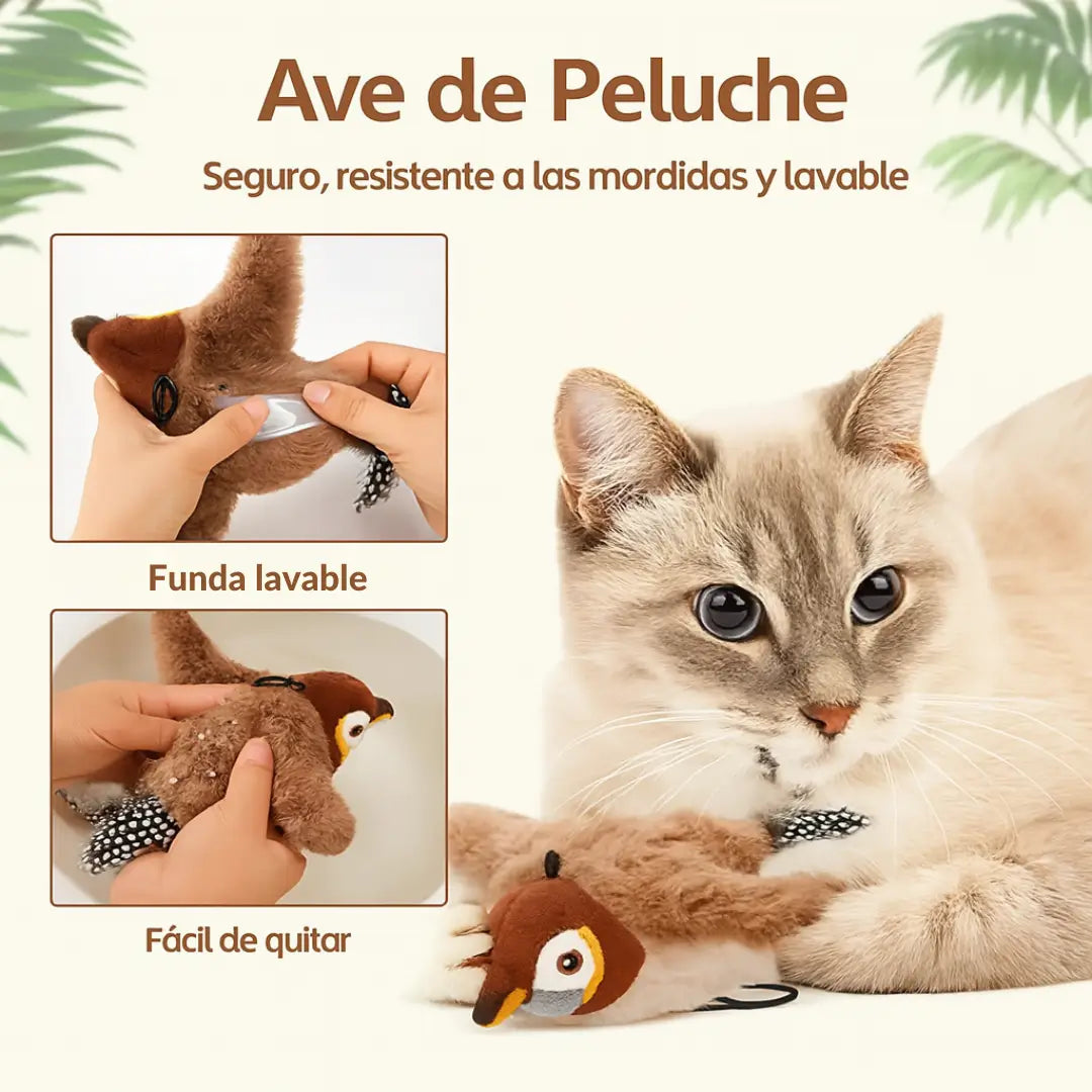 BirdPlay® – El Amigo que tu Gato Quiere Atrapar
