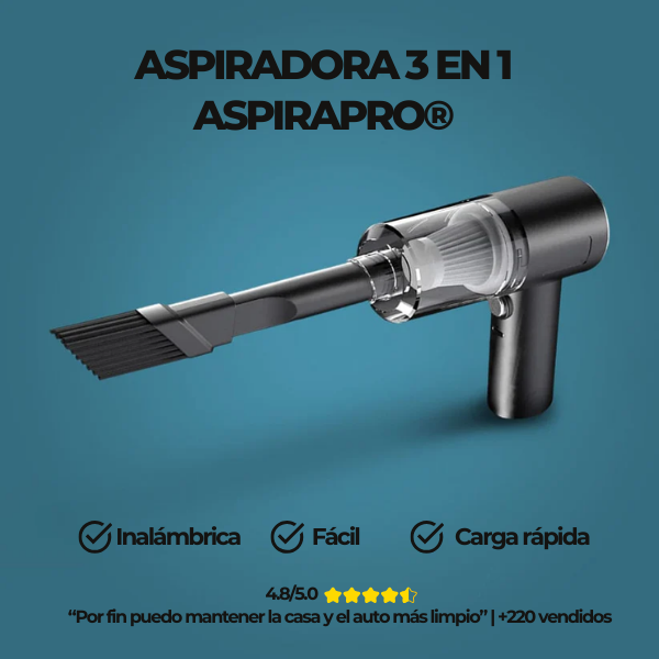 Aspiradora 3 en 1 AspiraPro™