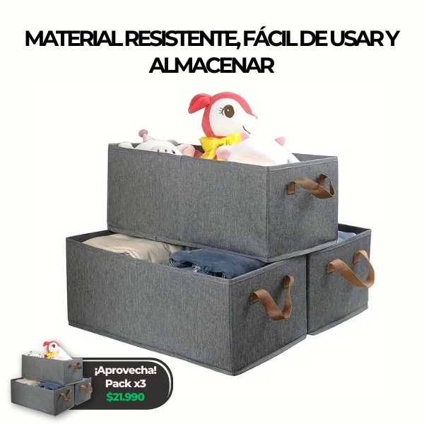 x3 Caja de Almacenamiento OrganizaBox®