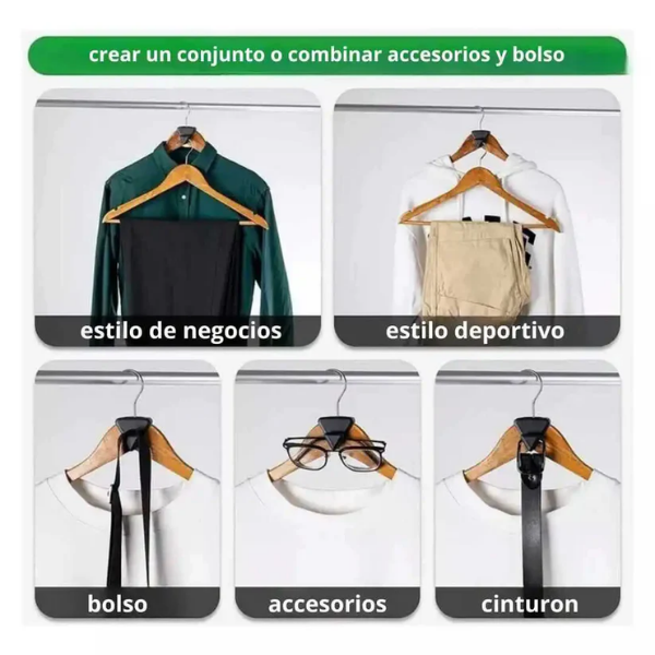 x18 Ganchos maximizador de colgador de ropa MaxiPlus®