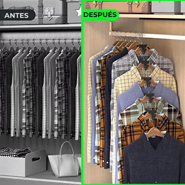 x18 Ganchos maximizador de colgador de ropa MaxiPlus®