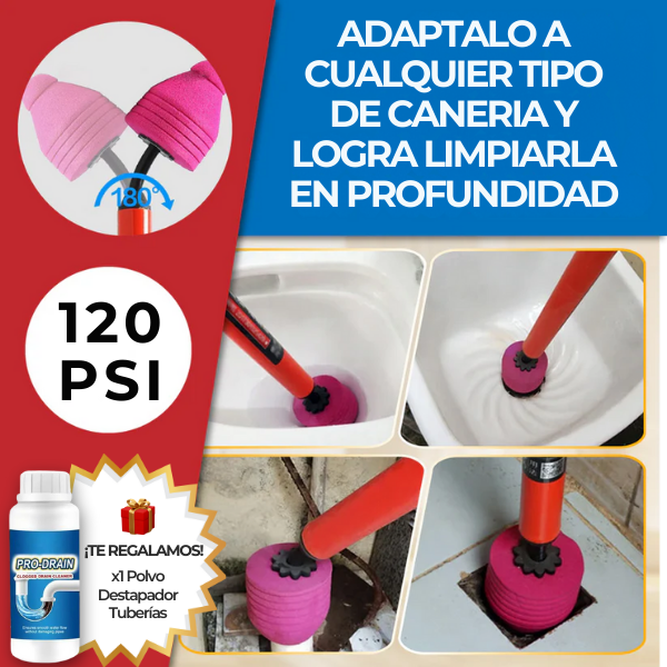 Destapa cañerías EasyFlush™ + REGALO Polvo Destapa Tuberías