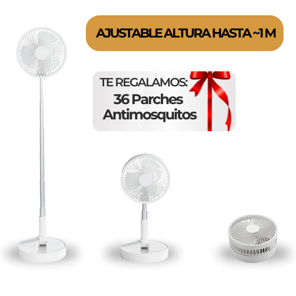 Ventilador Plegable VentyFan™ (+ Regalo 36x Parches Antimosquitos)