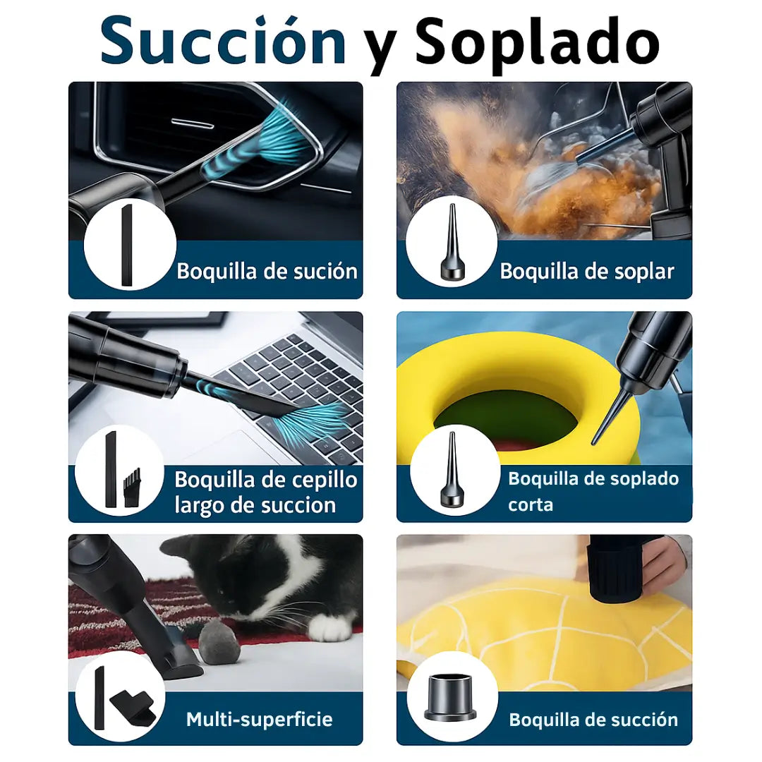 AeroClean® – Aspira, Sopla y Llega a Todo