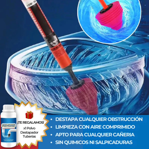 Destapa cañerías EasyFlush™ + REGALO Polvo Destapa Tuberías