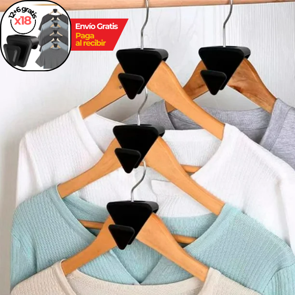 x18 Ganchos maximizador de colgador de ropa MaxiPlus®