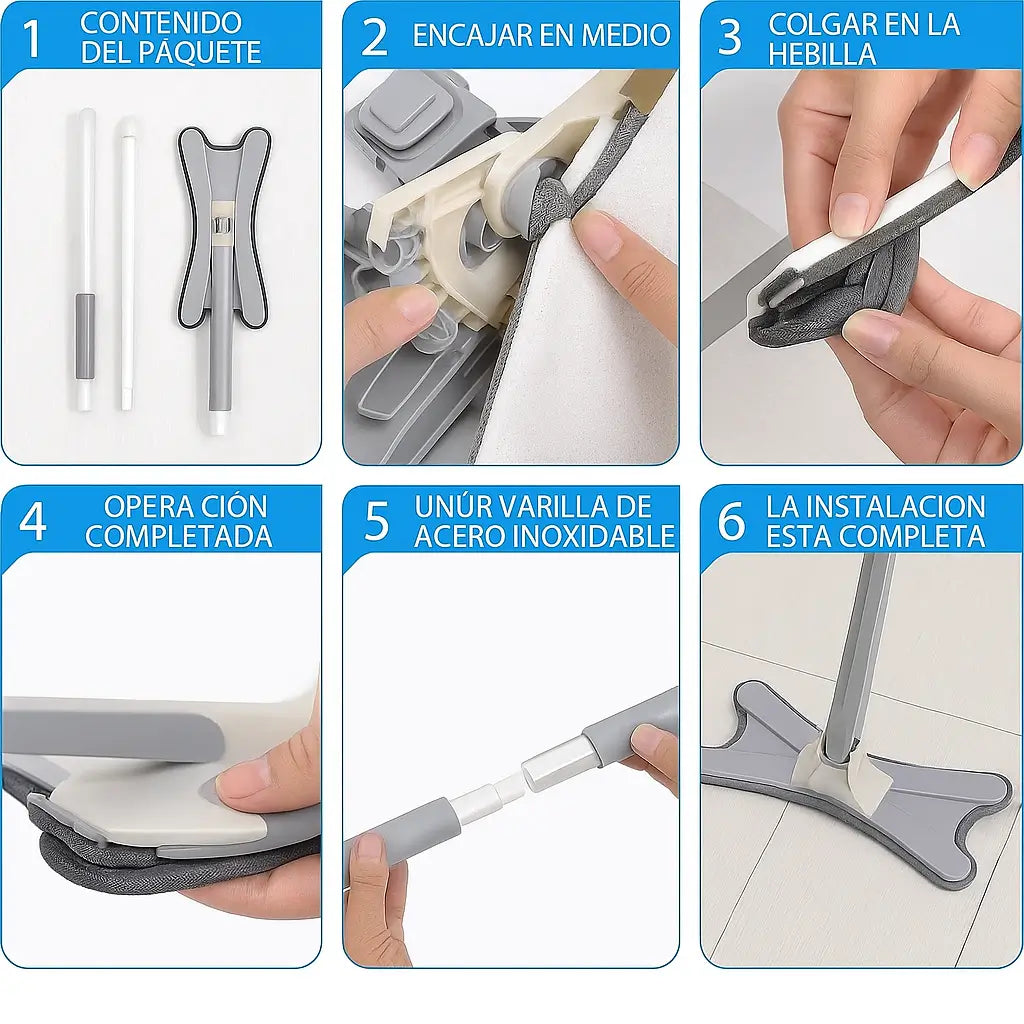 TwistMop® - Limpieza 360° sin Mancharte