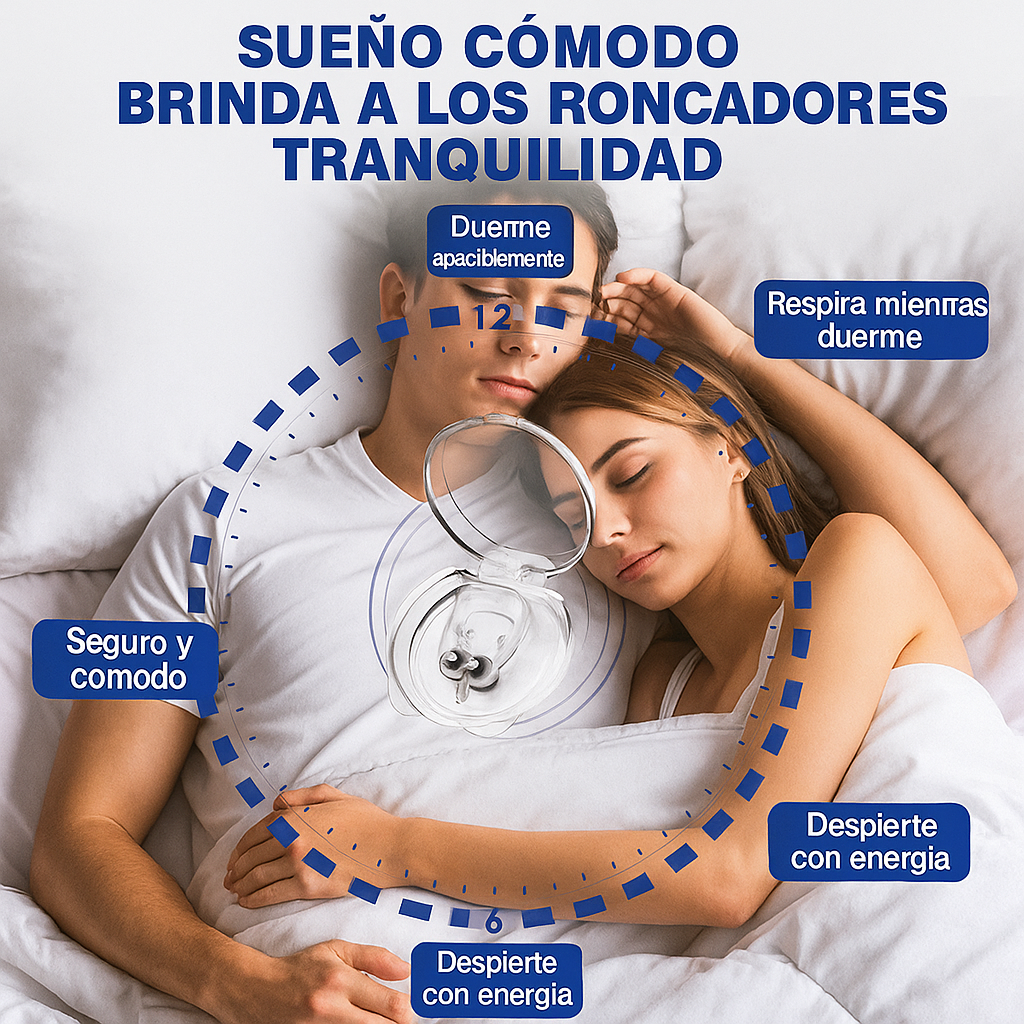 2x1 SnoreClip® - Sueño Reparador Sin Ronquidos