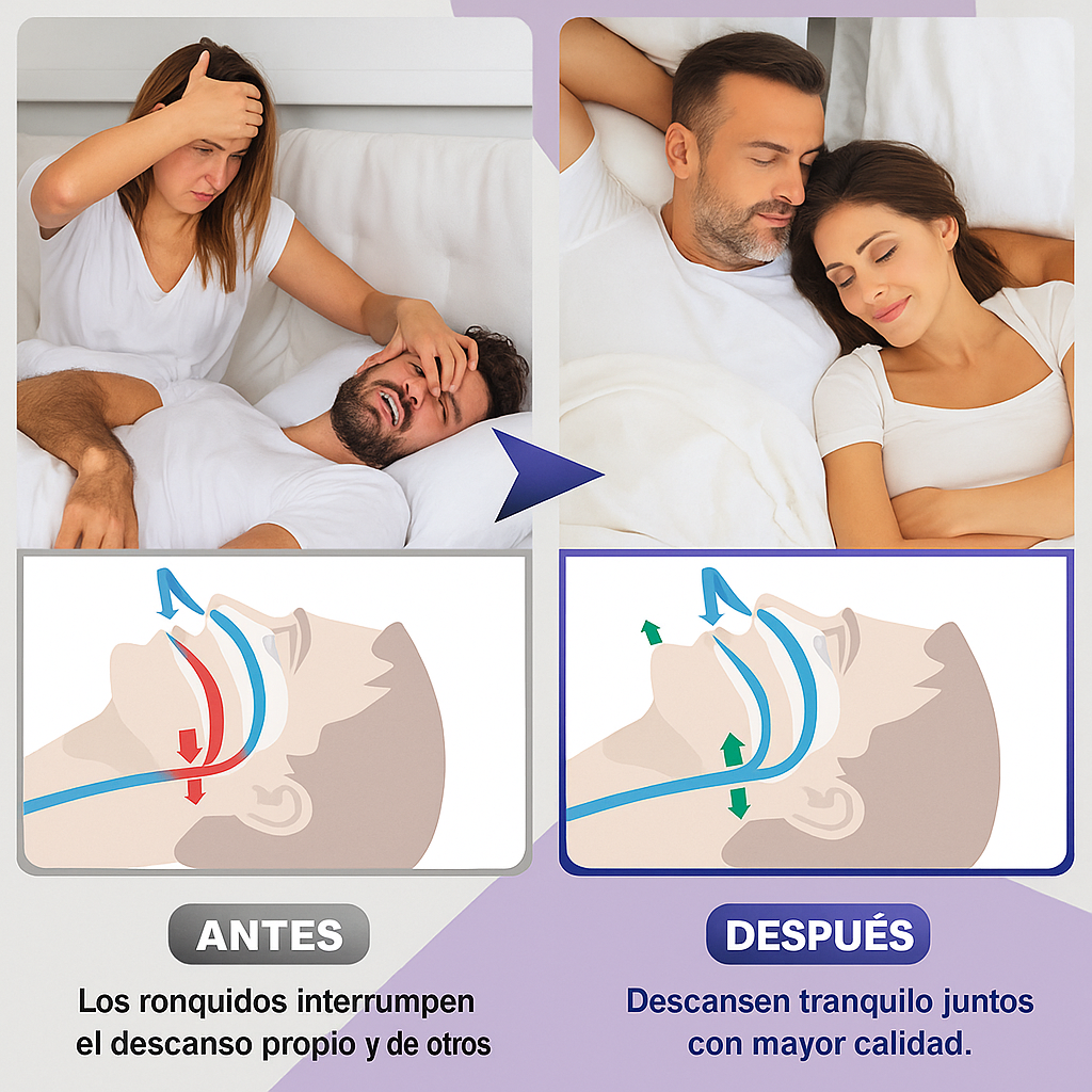 2x1 SnoreClip® - Sueño Reparador Sin Ronquidos