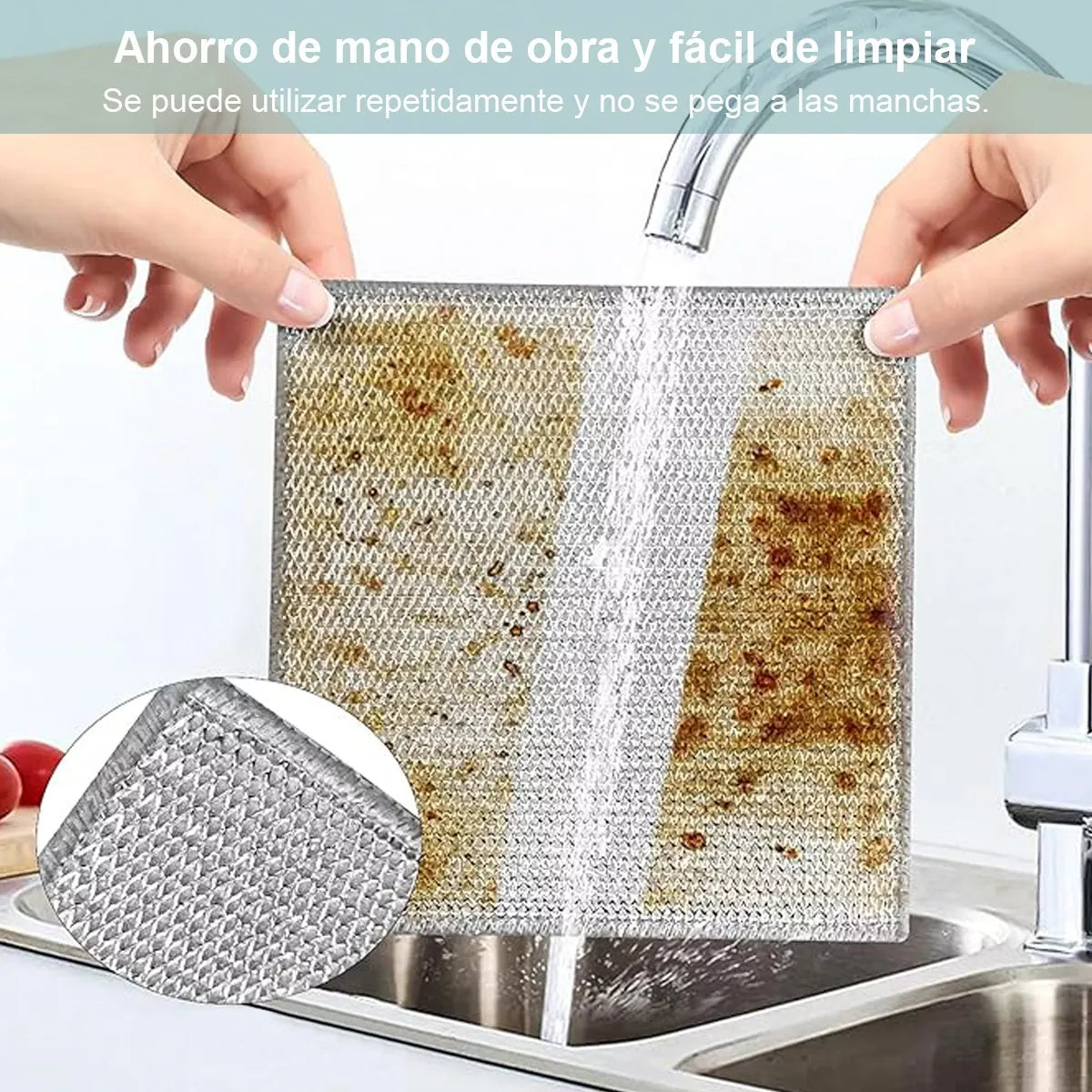 Pack paños metálicos multiuso (10 un): Limpia pro™