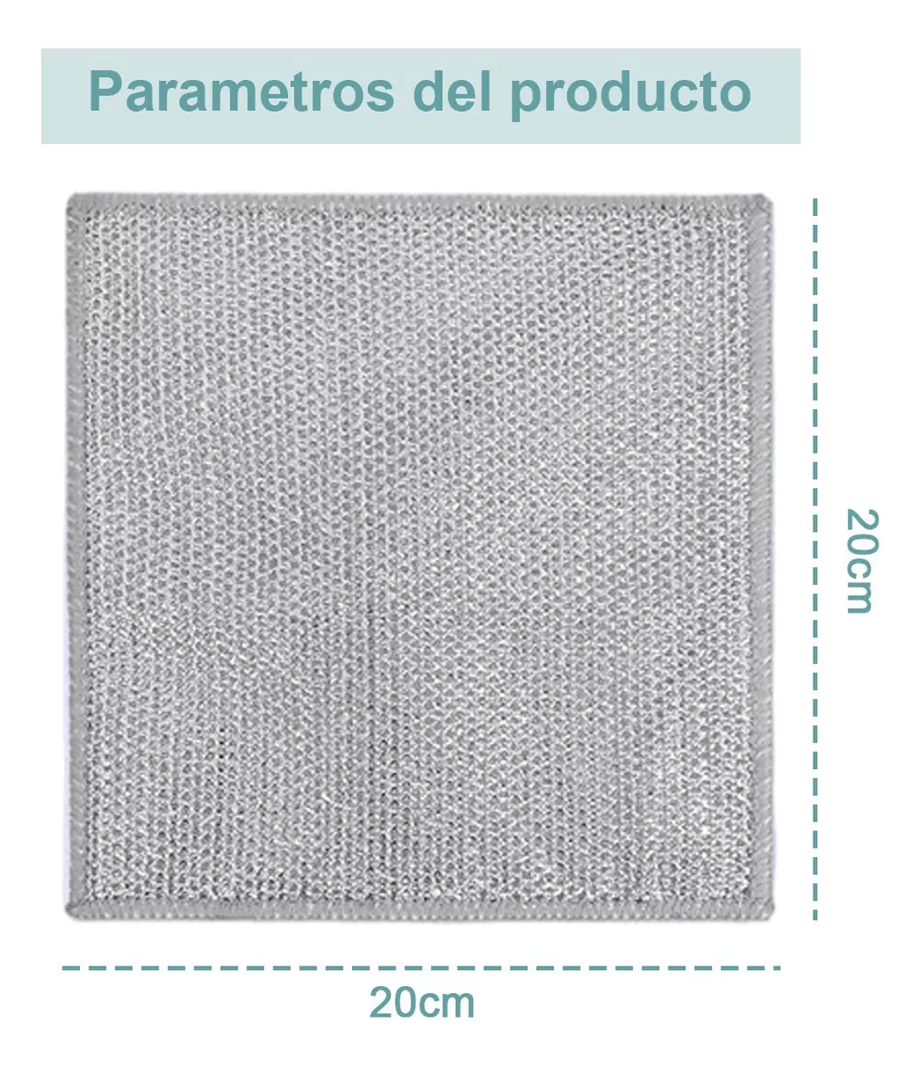 Pack paños metálicos multiuso (10 un): Limpia pro™