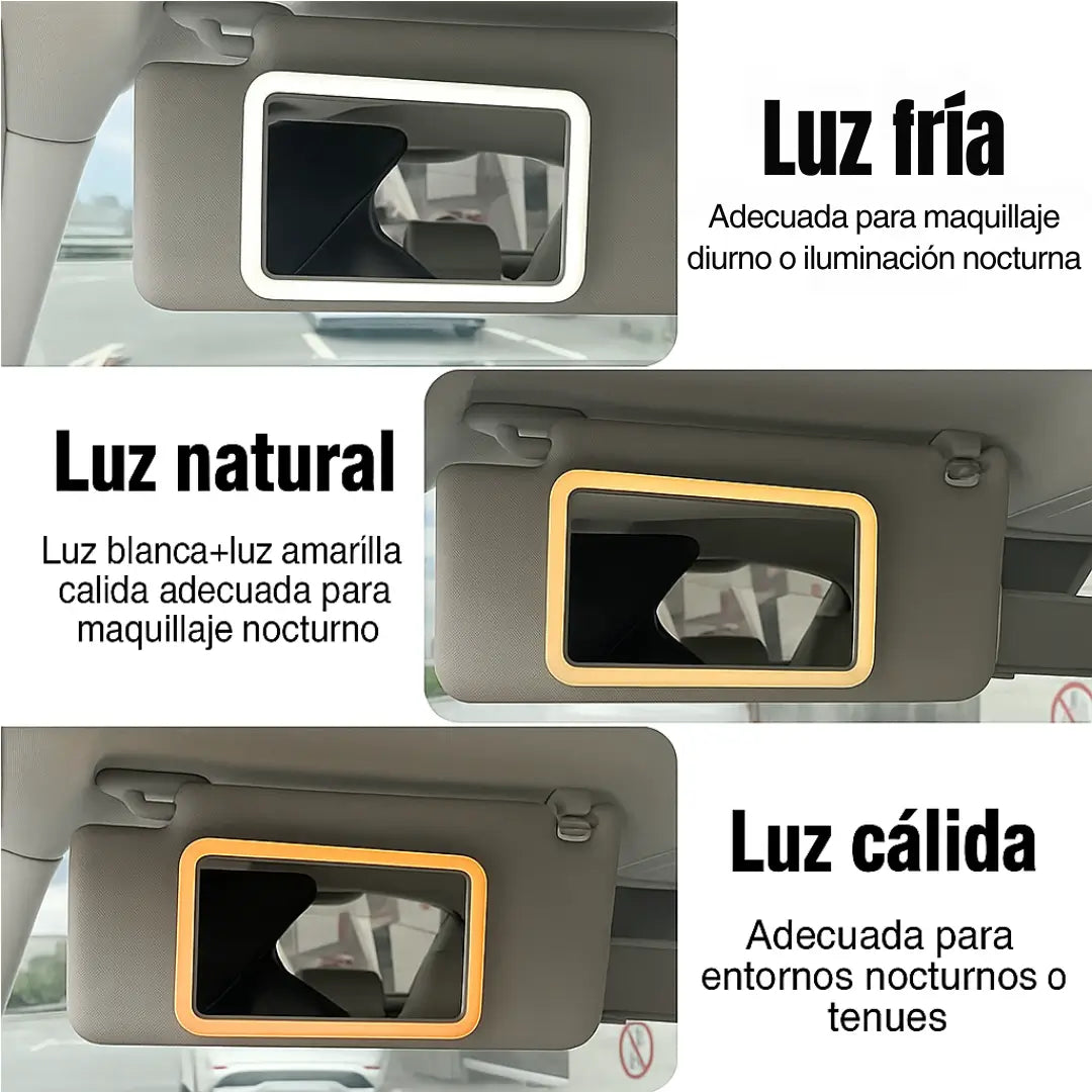 Espejo con Luz para Auto