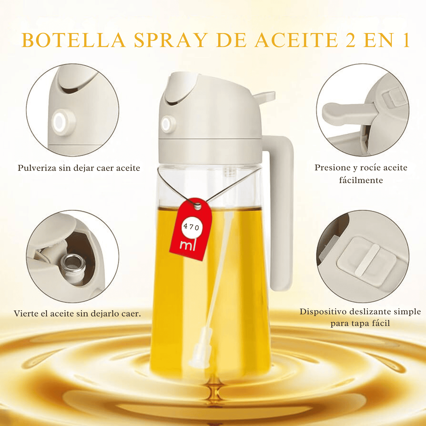 Dispensador de Aceite 2en1 OilMister®