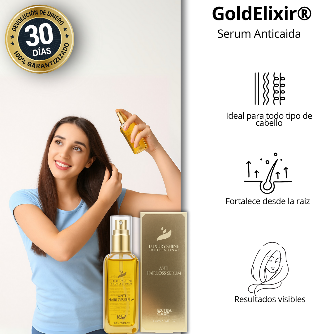 GoldElixir® – Serum Anticaída – Fuerza, Nutrición y Crecimiento