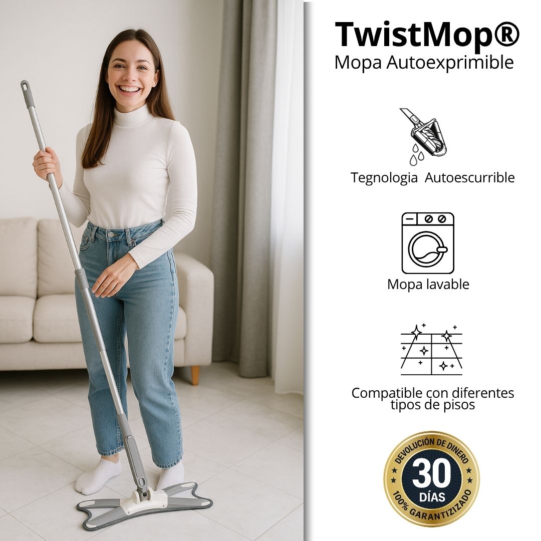 TwistMop® - Limpieza 360° sin Mancharte