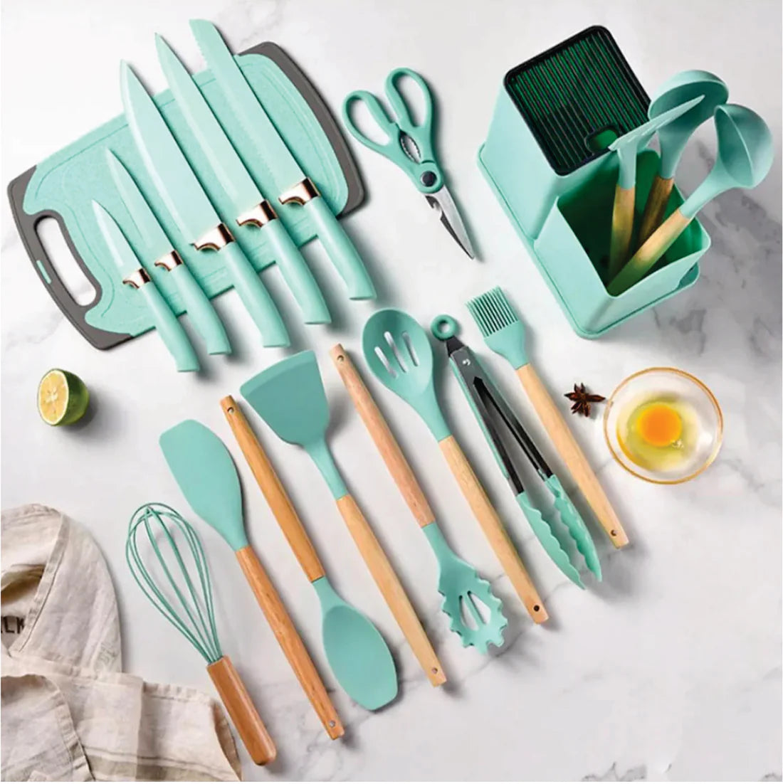 Set utensilios cocina 19 piezas
