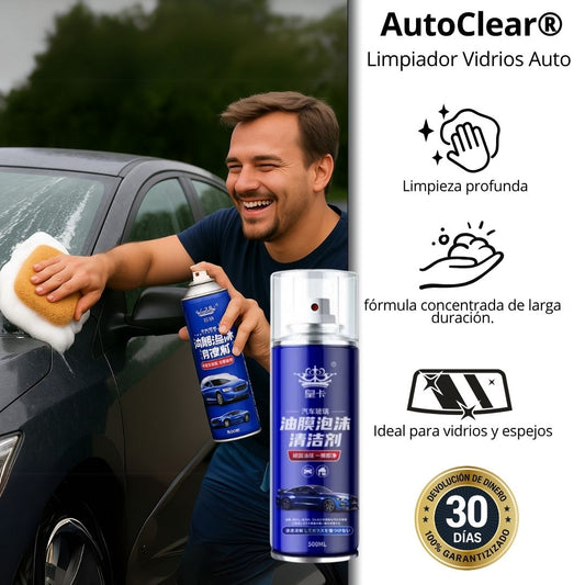 AutoClear®  - Limpia Vidrios En Espuma Impermeabilizante