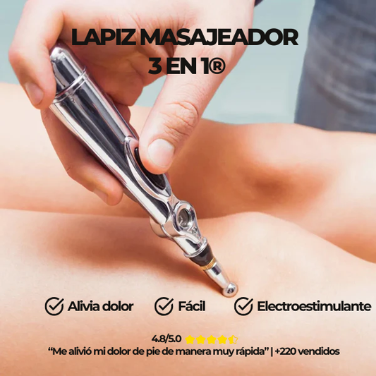 Lapiz Masajeador 3 en 1 -  Antiarrugas Antidolores