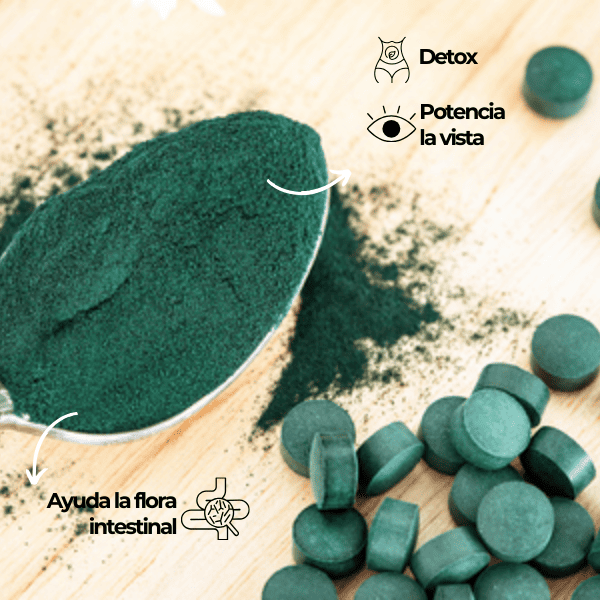 Spirulina en Polvo Superalimento® + Banda Elástica Regalo