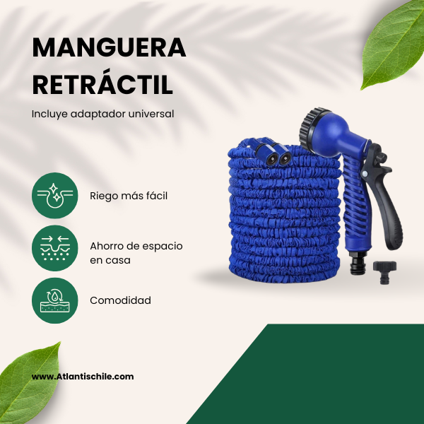 Manguera extensible 15 metros - Magic Hose [Boquilla Incluida]