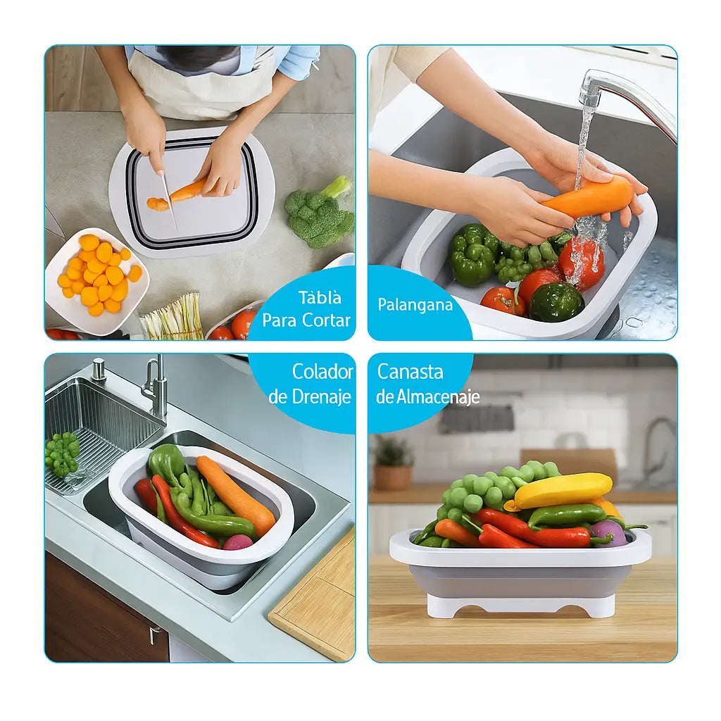 CookSmart® – Lava, Escurre y Pica en Uno