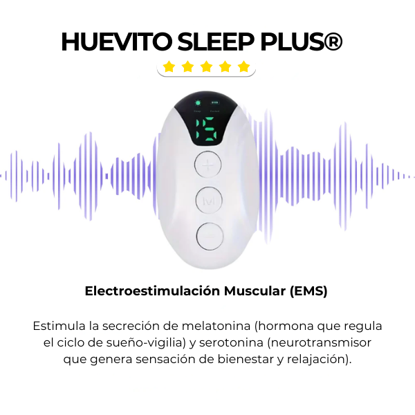 Huevito calma ansiedad SleepPlus® + Regalo x6 Parches Nasales