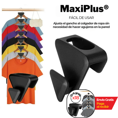 x18 Ganchos maximizador de colgador de ropa MaxiPlus®