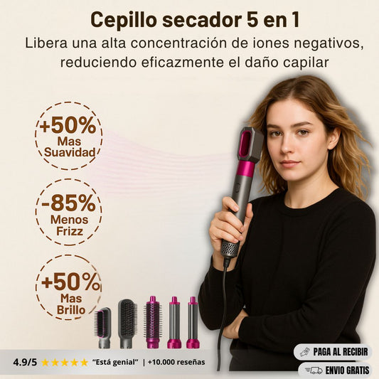 Cepillo secador 5 en 1