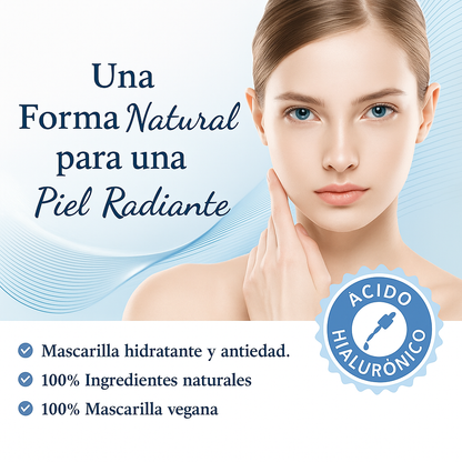 HydraBloom® - Mascarilla con Ácido Hialurónico y Colágeno