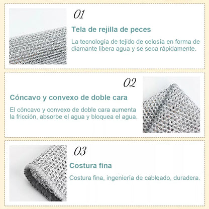 Pack paños metálicos multiuso (10 un): Limpia pro™