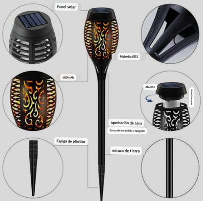 Antorcha Solar EcoLuz® 51 cms
