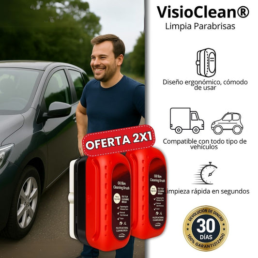 2x1 VisioClean® - Cristales Transparentes Para una Conducción Segura y Clara