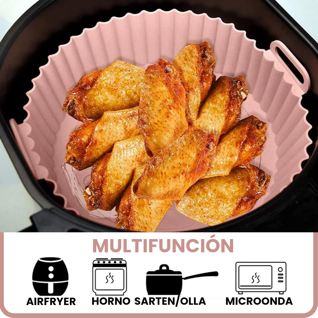 Pack x4 Moldes de Silicona Antiadherente para Airfryer