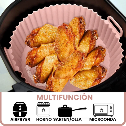 Pack x4 Moldes de Silicona Antiadherente para Airfryer