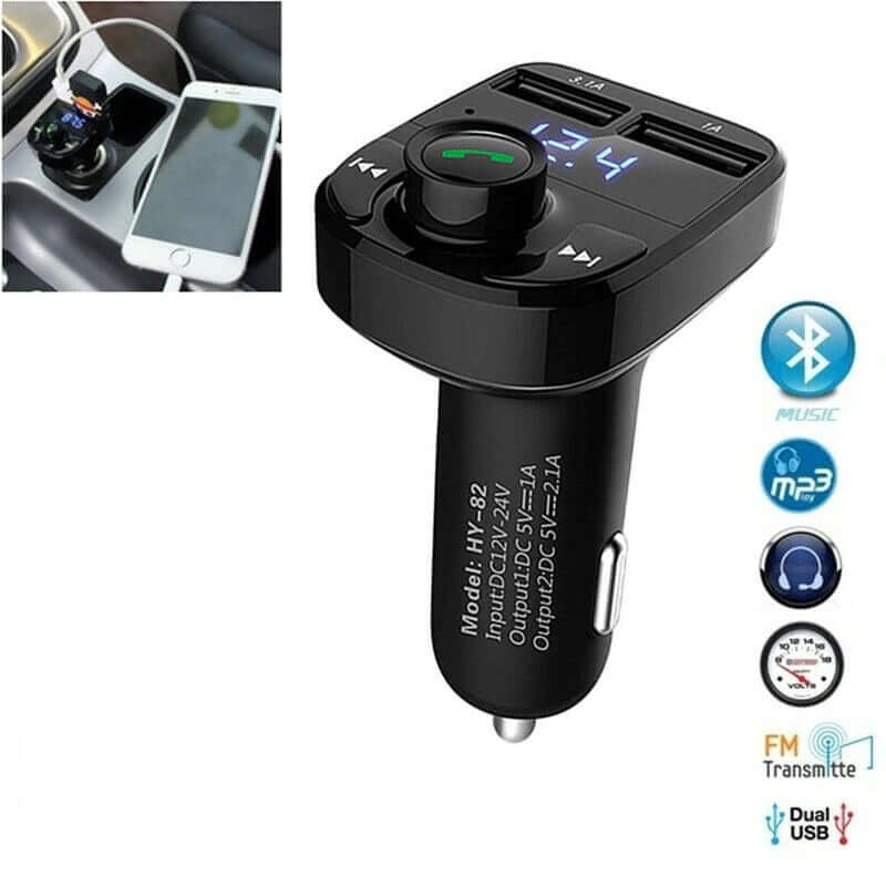 Receptor Bluetooth Autos Carga Rápida USB